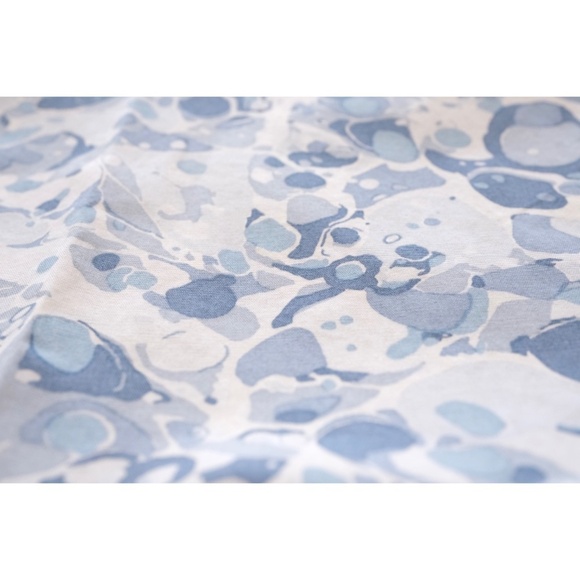 Comme des Garçons - 1990s Cotton 墨流し (suminagashi) Print Shirt - Picture 7 of 10